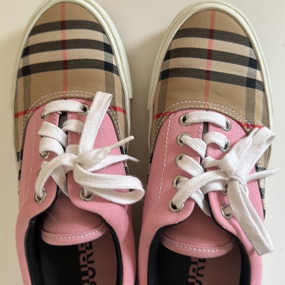 Burberry Authentic Nova Check pattern canvas sneakers - Picture 10 of 11